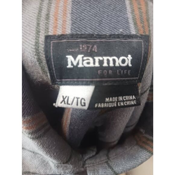 Marmot extra large Plaid flannel - Picture 3 of 3